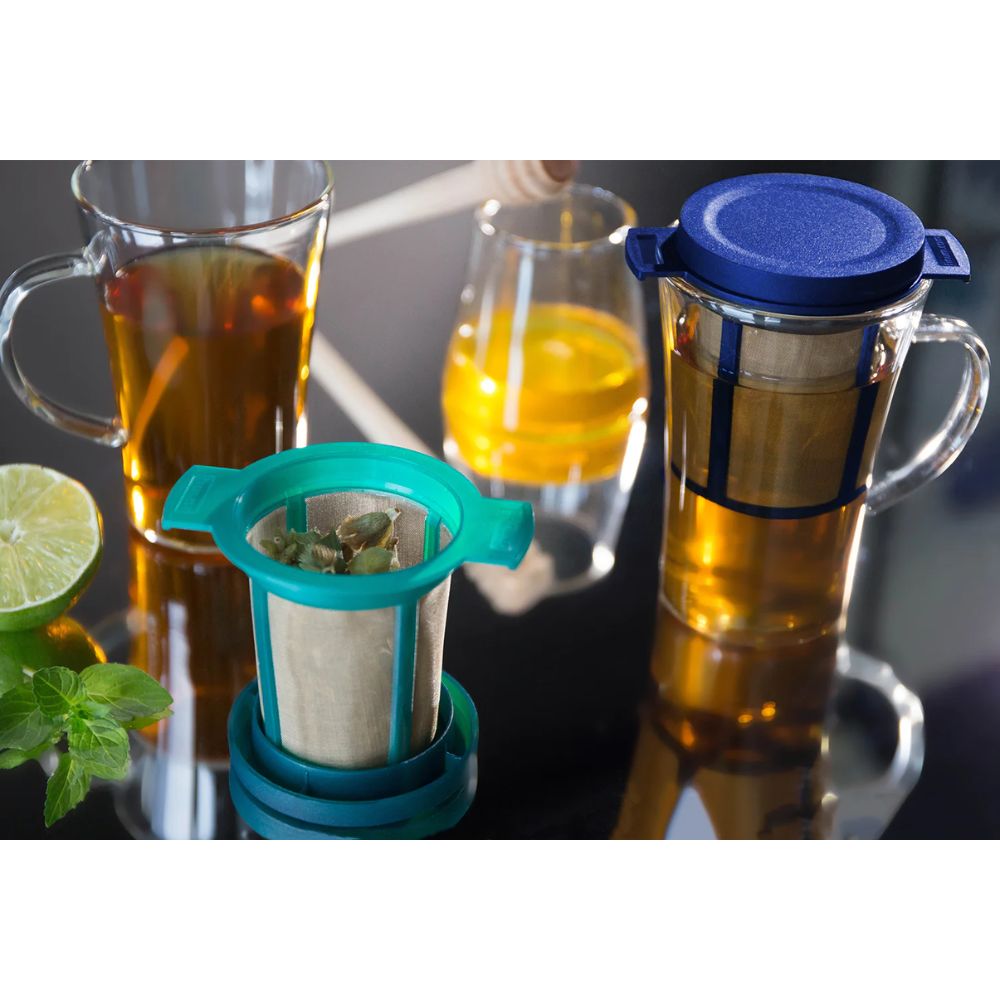 Passoire à thé verte ou bleue