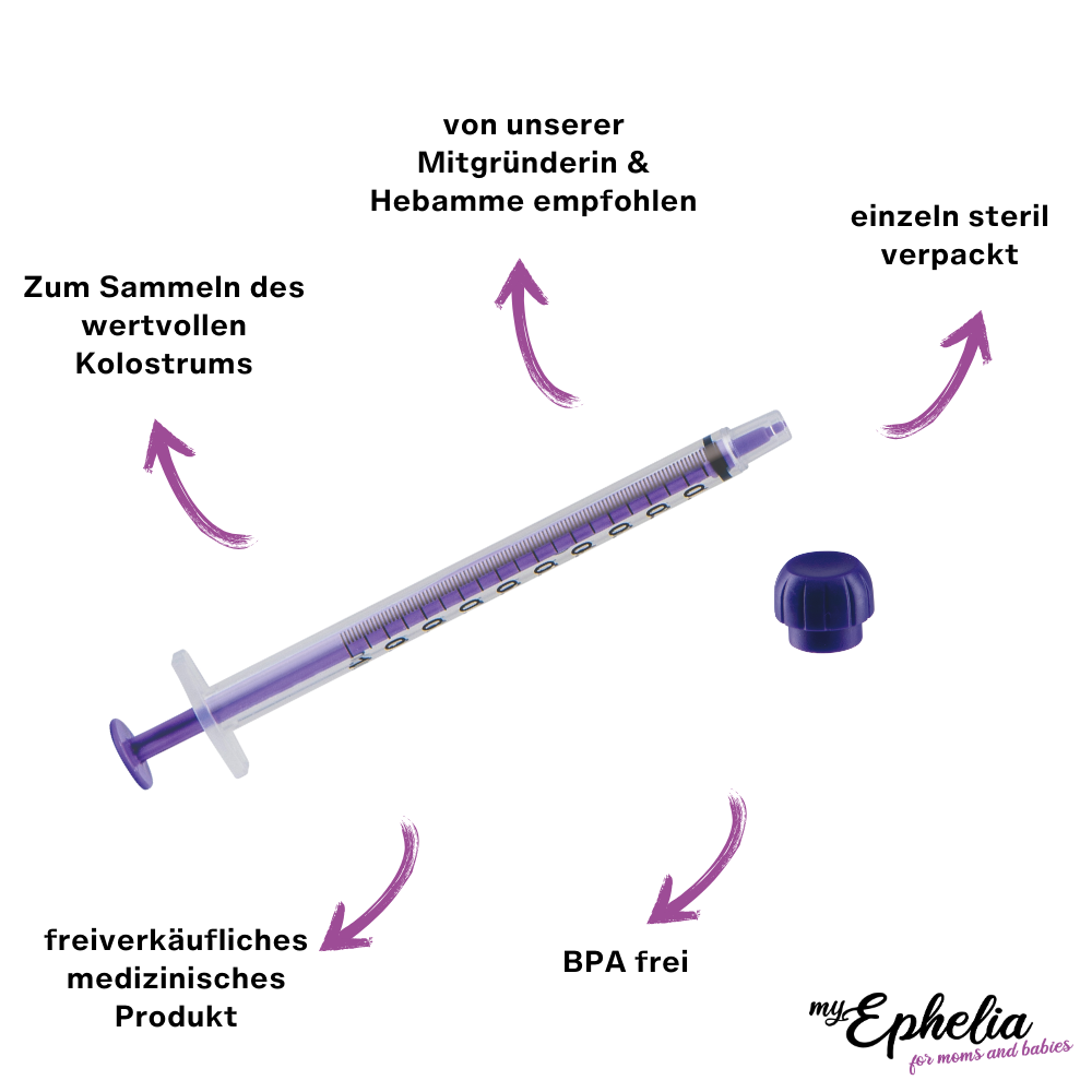 myEphelia Kolostrum sammeln Kolostrumspritze