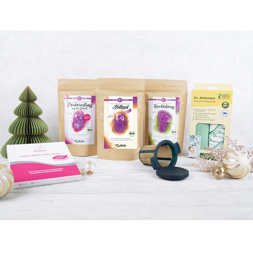 Coffret cadeau premium baby shower avec 3 thés