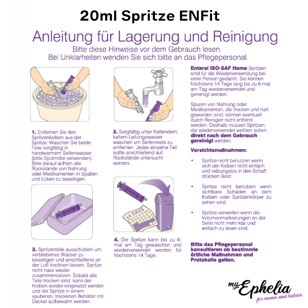 Ernährungssonde zum Zufüttern von Muttermilch | 5er Set | ENFit