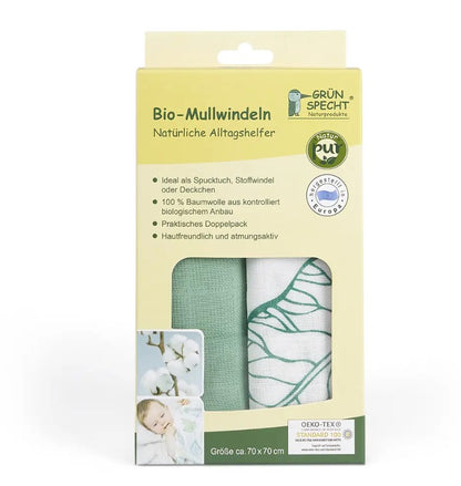 2er Set Bio-Mullwindeln