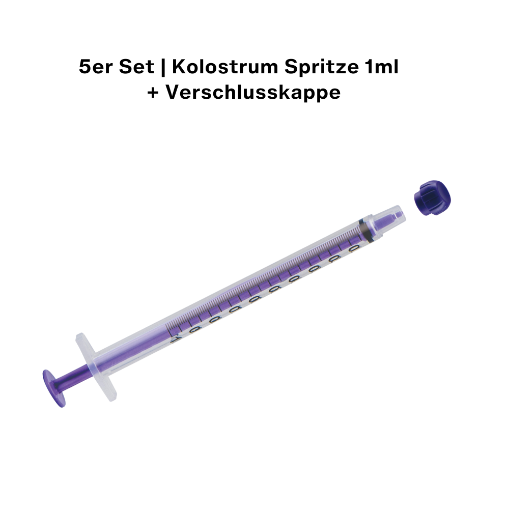 Kolostrumspritze 5er Set www.myephelia.de